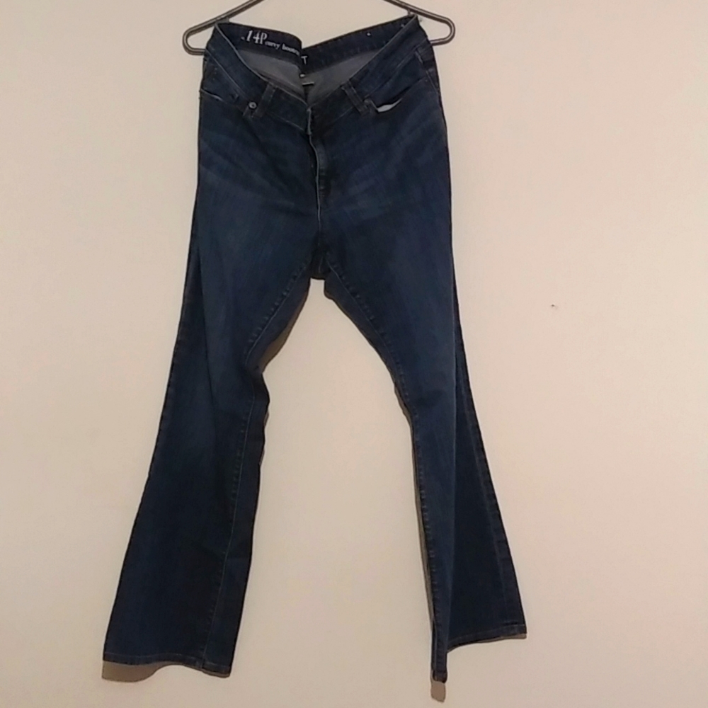 Bootcut blue jeans by Ann Taylor Loft.